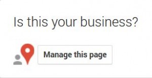 Google + Local, webpage, claim