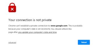 Google SSL Certificate warning