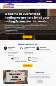 Roofing web design