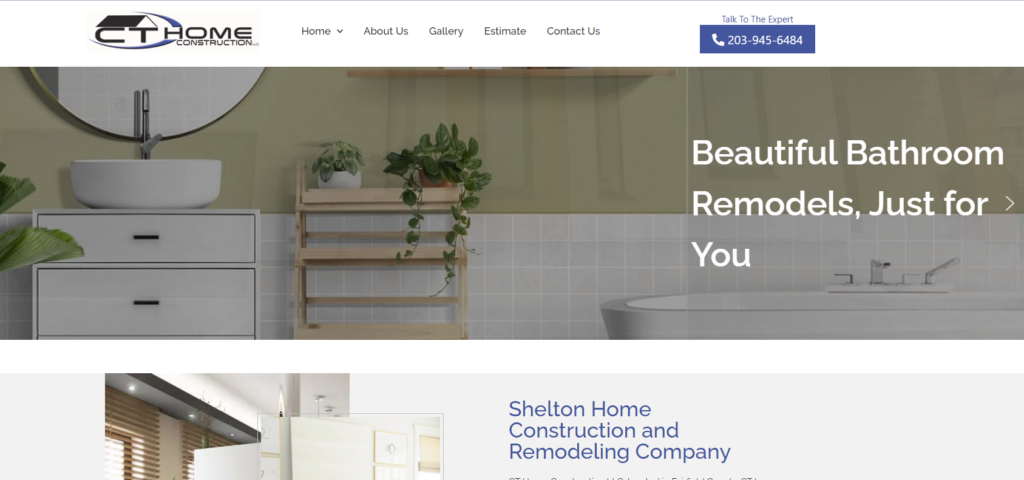 Construction website built by Elvin Web Marketing